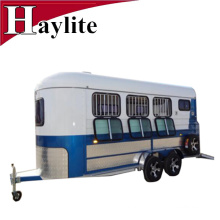 china gooseneck 2 horse trailer